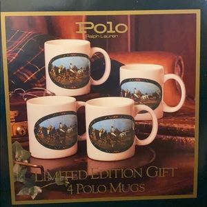 Polo Ralph Lauren equestrian coffee mug set